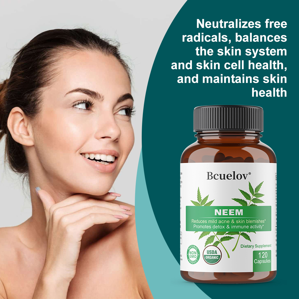 Organic Neem Leaf Capsules, He - Herbal Supplement 评论和价格