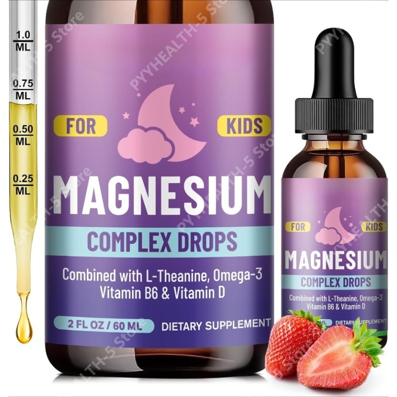 Kids Liquid Drops, Magnesium G - Ginger Tea 评论和价格