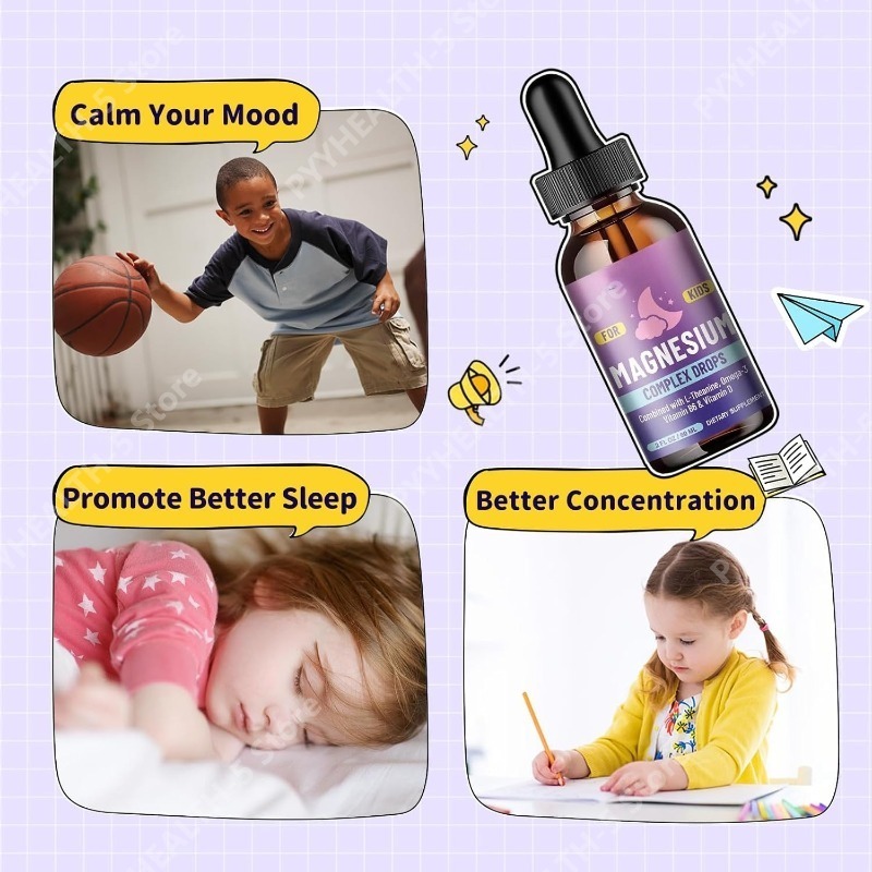 Kids Liquid Drops, Magnesium G - Ginger Tea 评论和价格