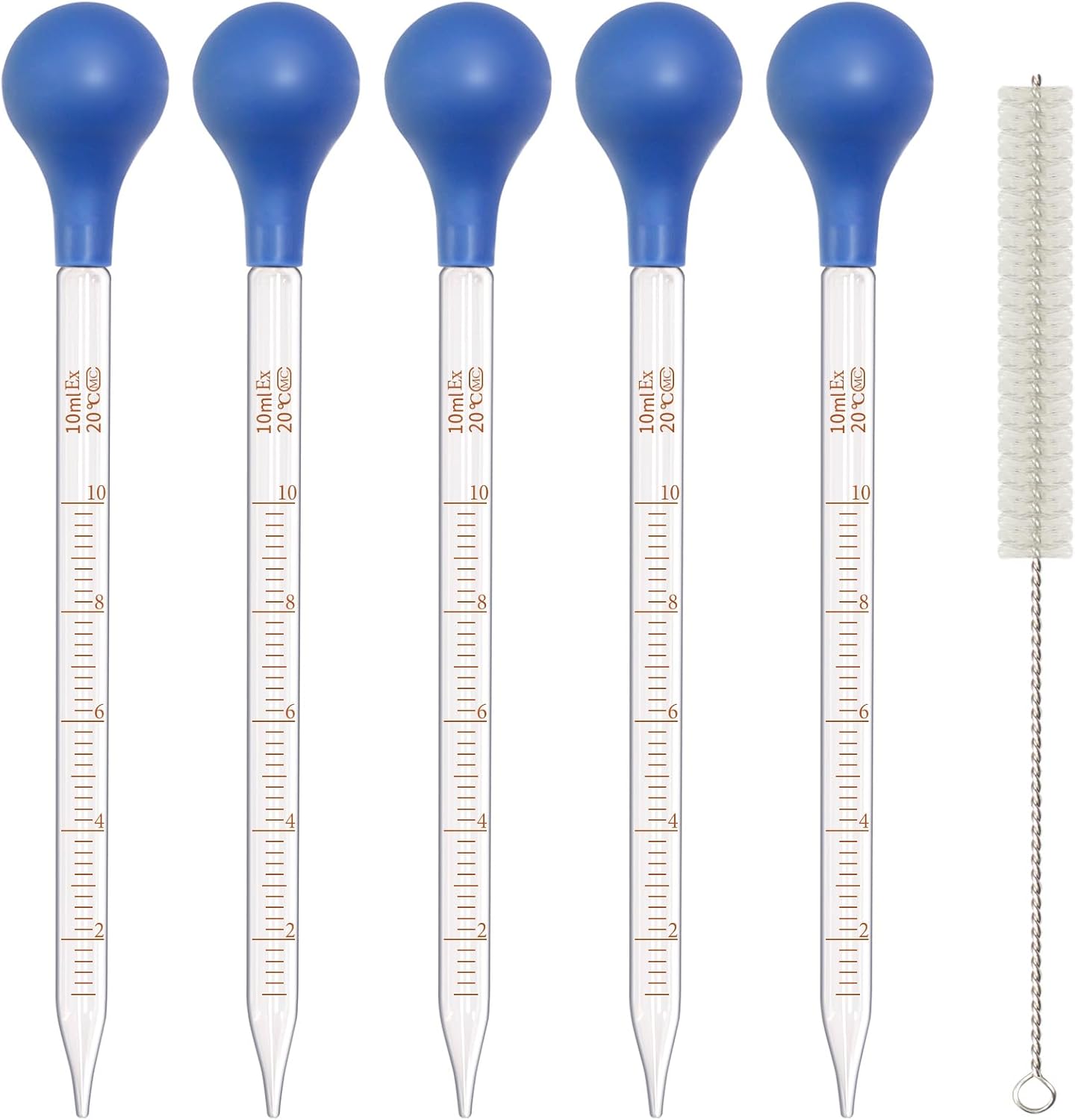 5 Pack 10ml Glass Pipette Drop - Essential Oils 评论和价格