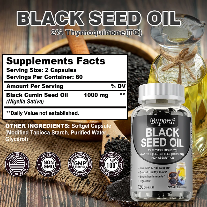 Premium Black Seed Oil 120 Cap - Herbal Supplement 评论和价格